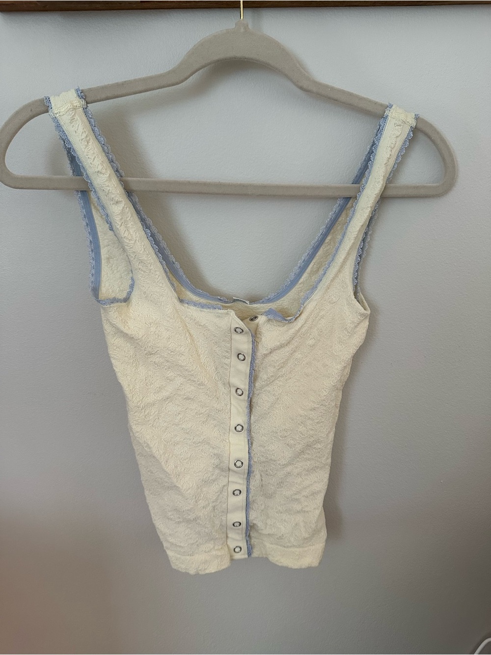 Free People Intimately Target- butter yellow Snap-Front Tank - M\L